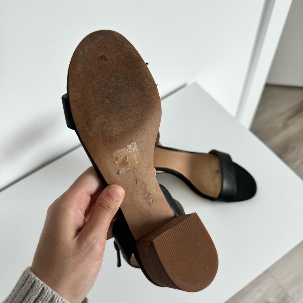 Madewell 7 Alice Black Leather Sandal - Picture 5 of 8